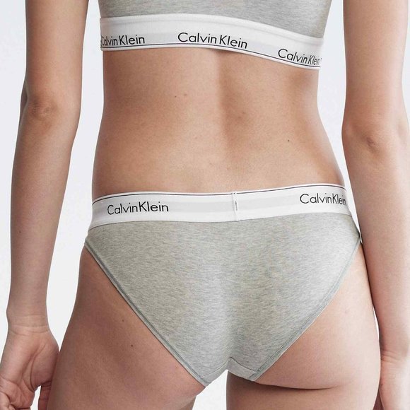 CALVIN KLEIN Women's Modern Cotton Bikini Bottom Size XL NWT Grey Heather - 0160 - Picture 7 of 9